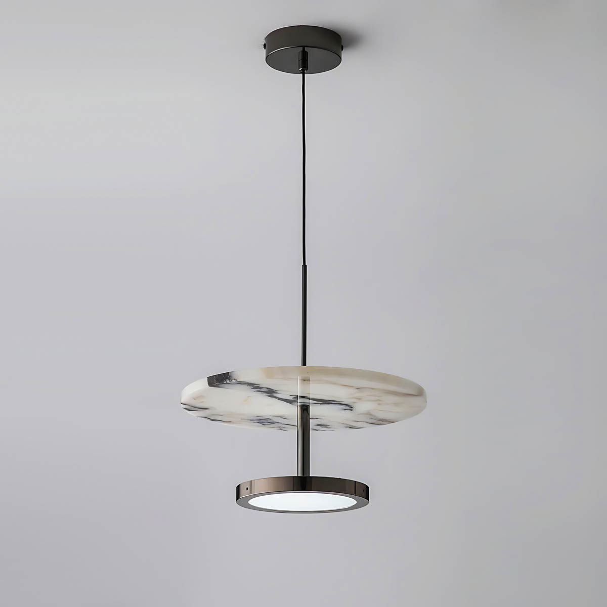 Haddon Curve Marble Pendant Light — gallery image 8