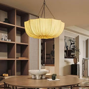 Briarwood Curve Iron Pleated Chandelier — gallery image 4