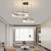 Chestnut Curve Aluminum Spiral Chandelier — gallery image 9