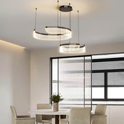 Chestnut Curve Aluminum Spiral Chandelier — gallery image 6
