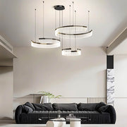 Chestnut Curve Aluminum Spiral Chandelier — gallery image 4