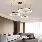 Chestnut Curve Aluminum Spiral Chandelier — gallery image 8