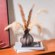 Oakley Curve Ceramic Fluted Vase — gallery image 6