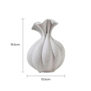 Oakley Curve Ceramic Fluted Vase — gallery image 9