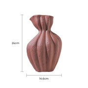 Oakley Curve Ceramic Fluted Vase — gallery image 10