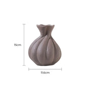 Oakley Curve Ceramic Fluted Vase — gallery image 11