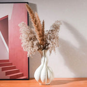 Oakley Curve Ceramic Fluted Vase — gallery image 3