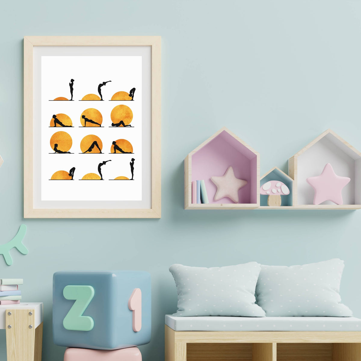 Waverley Curve Sun Wall Art Print — gallery image 17
