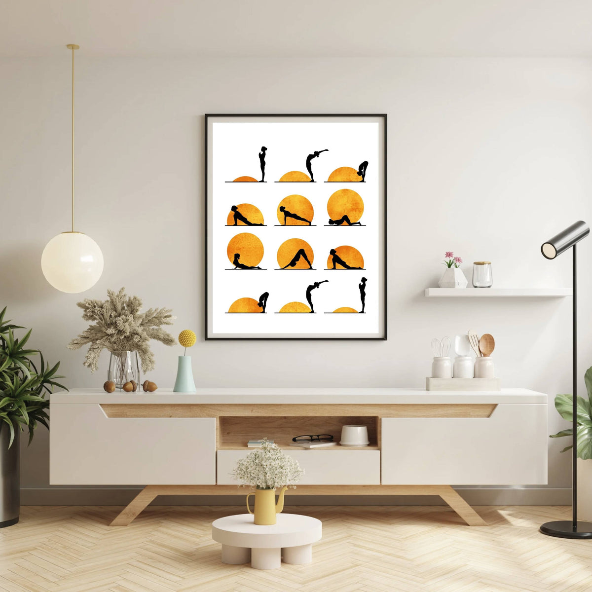Waverley Curve Sun Wall Art Print — gallery image 15