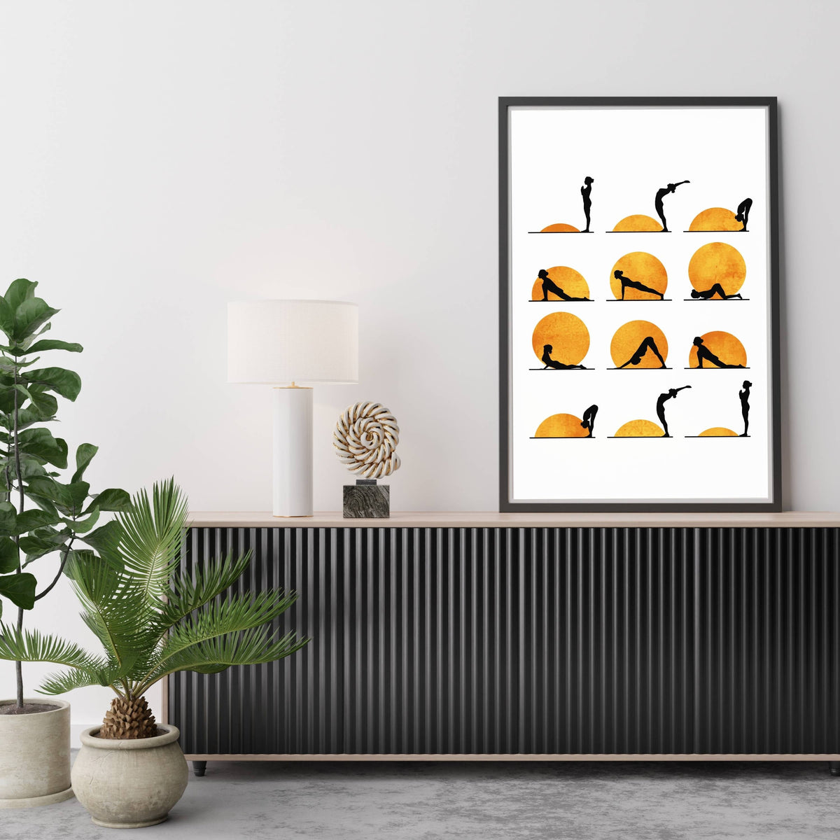 Waverley Curve Sun Wall Art Print — gallery image 11