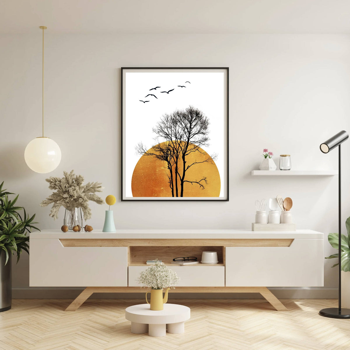 Elmwood Curve Bird Wall Art Print — gallery image 4