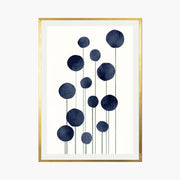 Bayberry Curve Floral Wall Art Print — gallery image 1