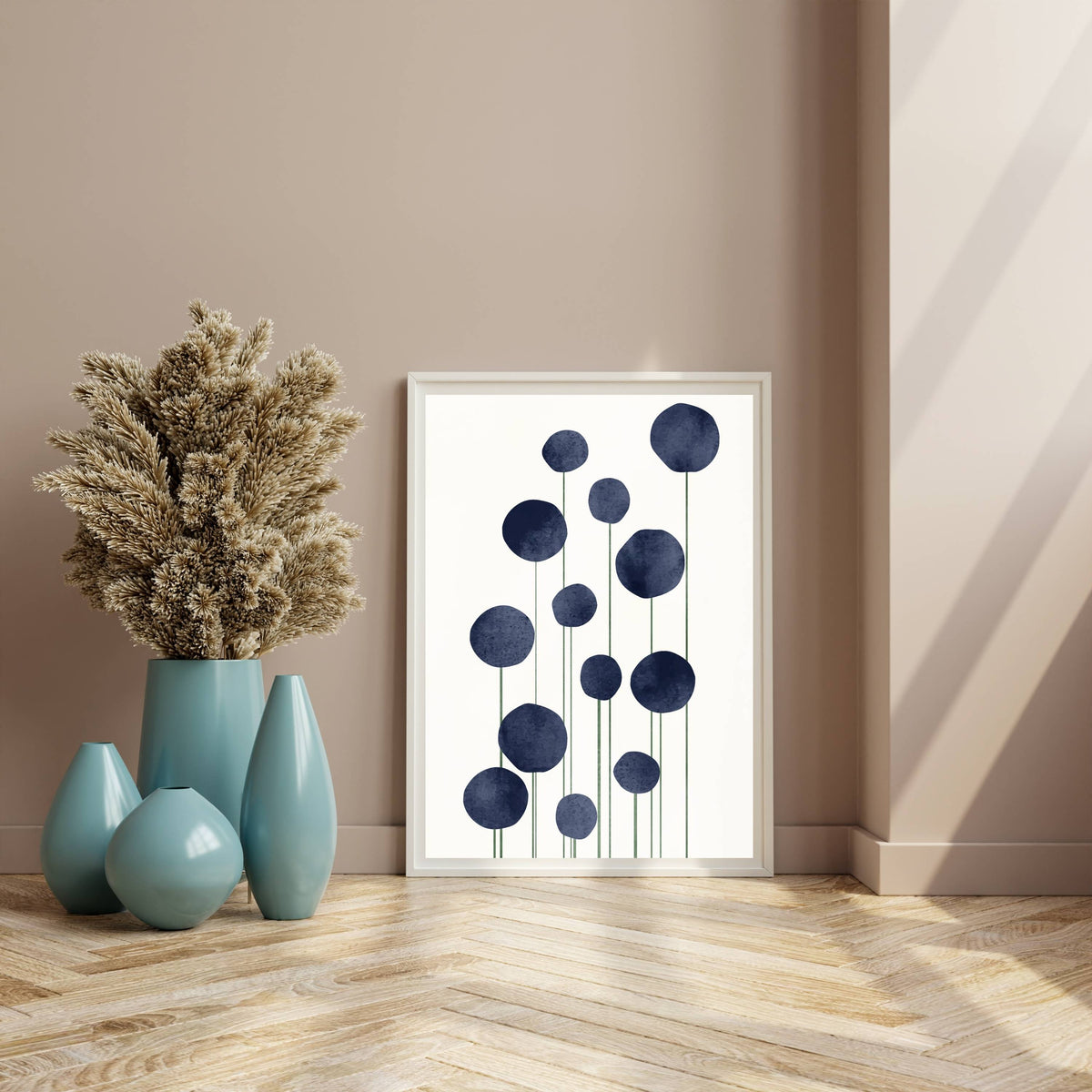 Bayberry Curve Floral Wall Art Print — gallery image 18