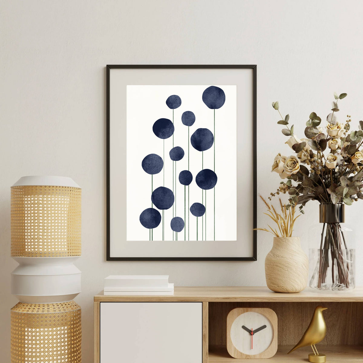 Bayberry Curve Floral Wall Art Print — gallery image 11