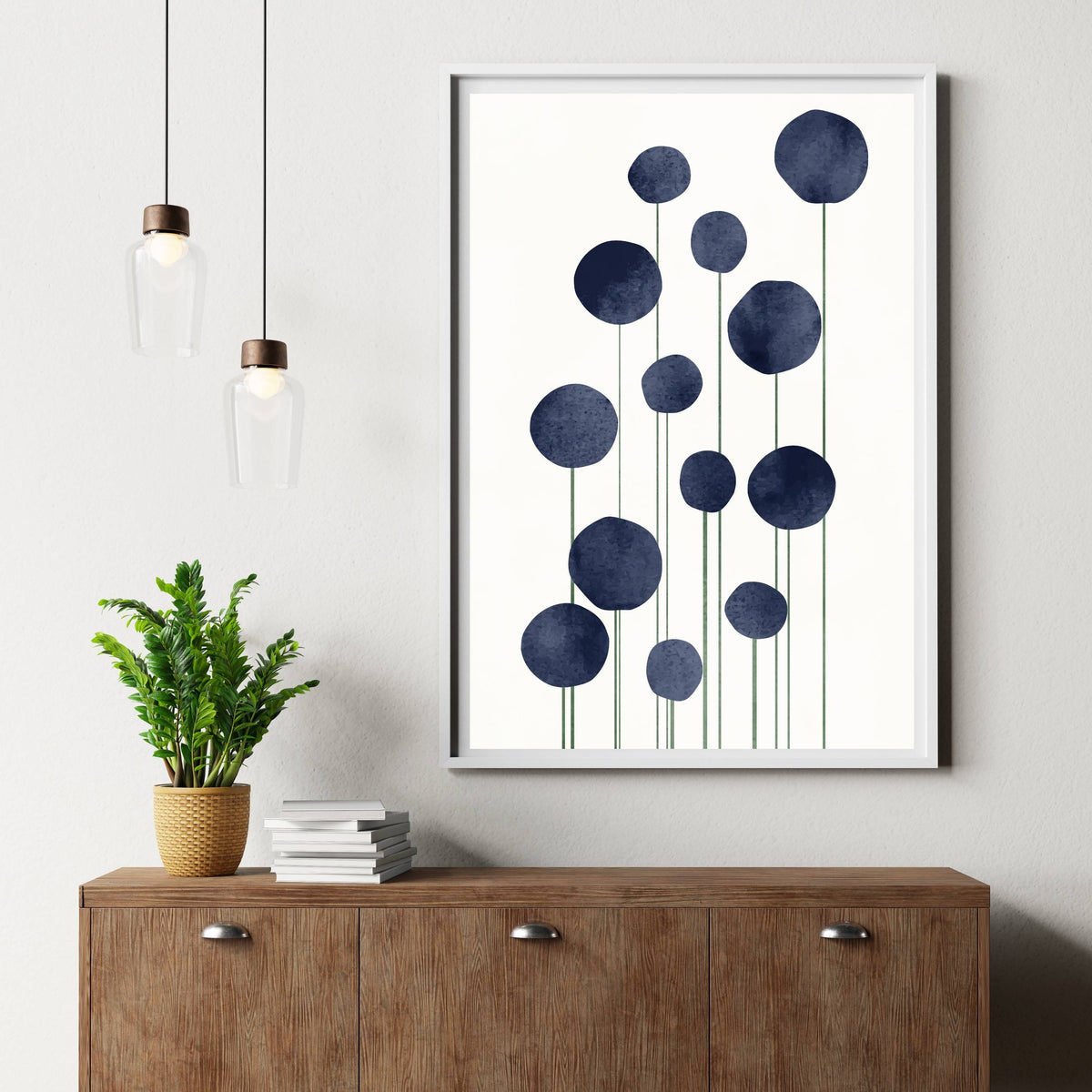 Bayberry Curve Floral Wall Art Print — gallery image 10
