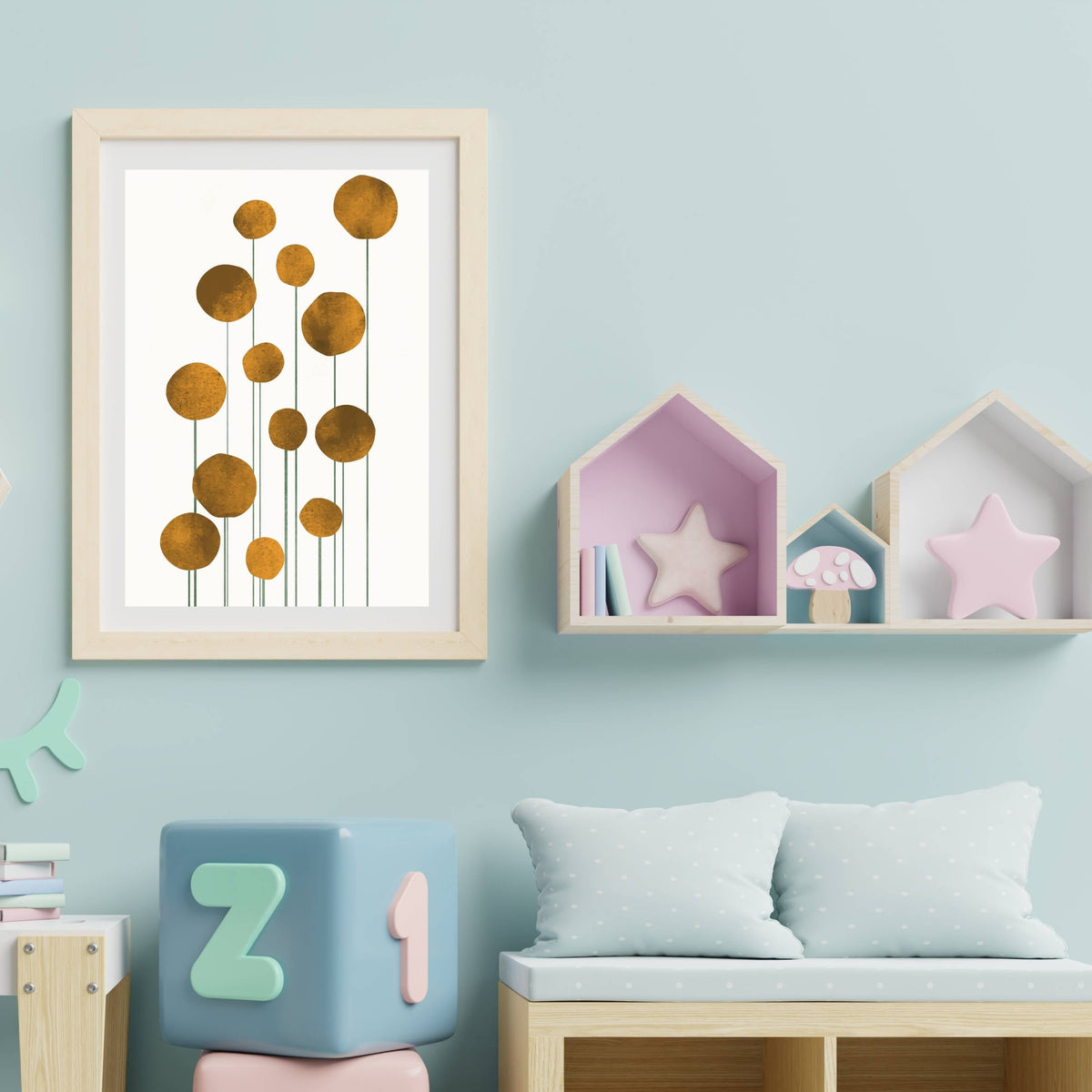 Laurelwood Curve Floral Wall Art Print — gallery image 17