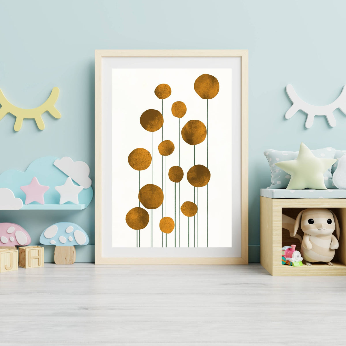 Laurelwood Curve Floral Wall Art Print — gallery image 18