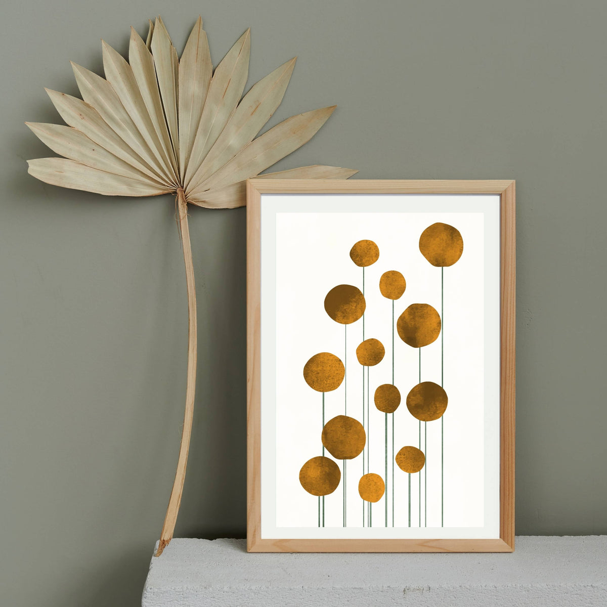 Laurelwood Curve Floral Wall Art Print — gallery image 12