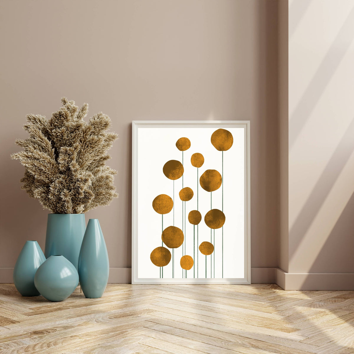 Laurelwood Curve Floral Wall Art Print — gallery image 10