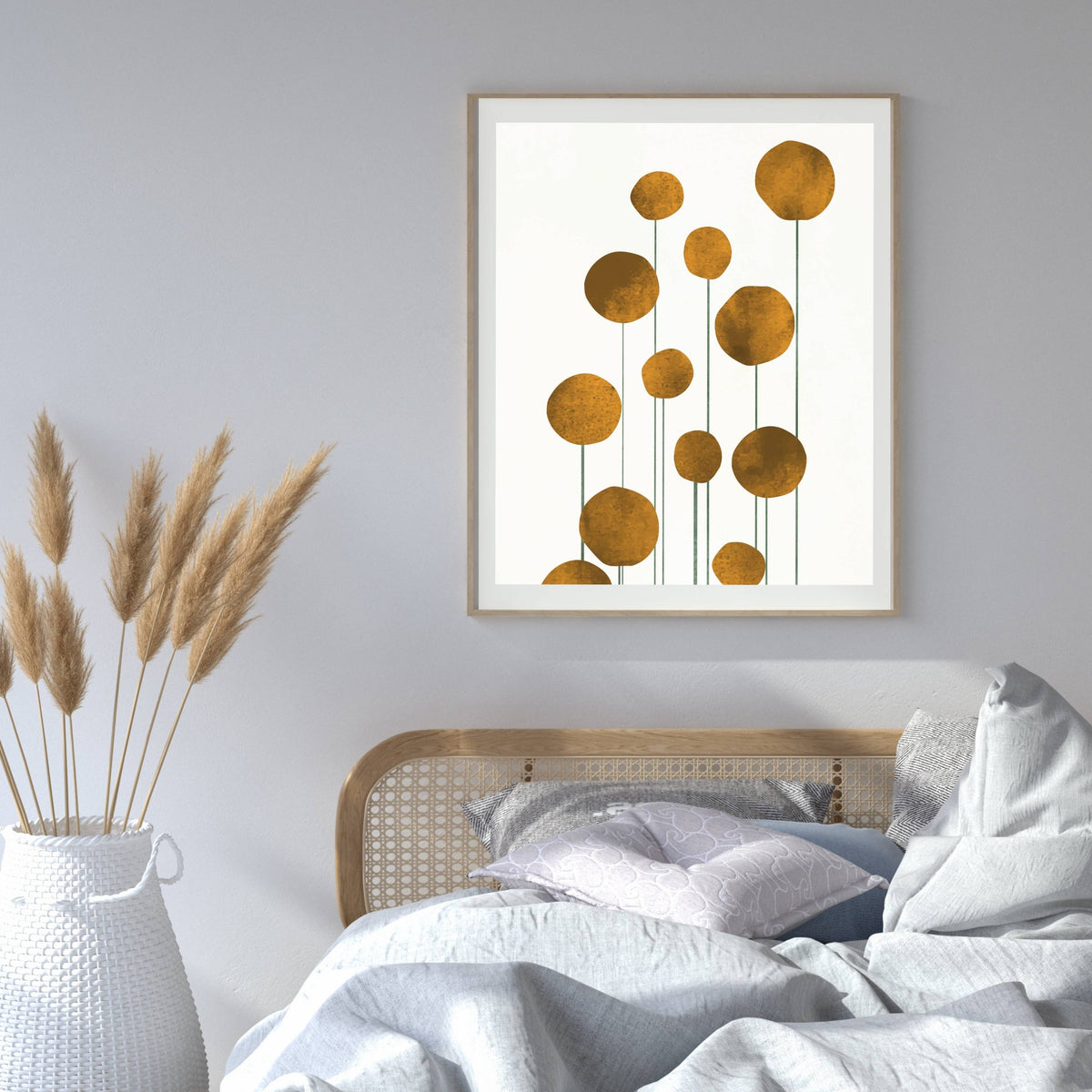 Laurelwood Curve Floral Wall Art Print — gallery image 8
