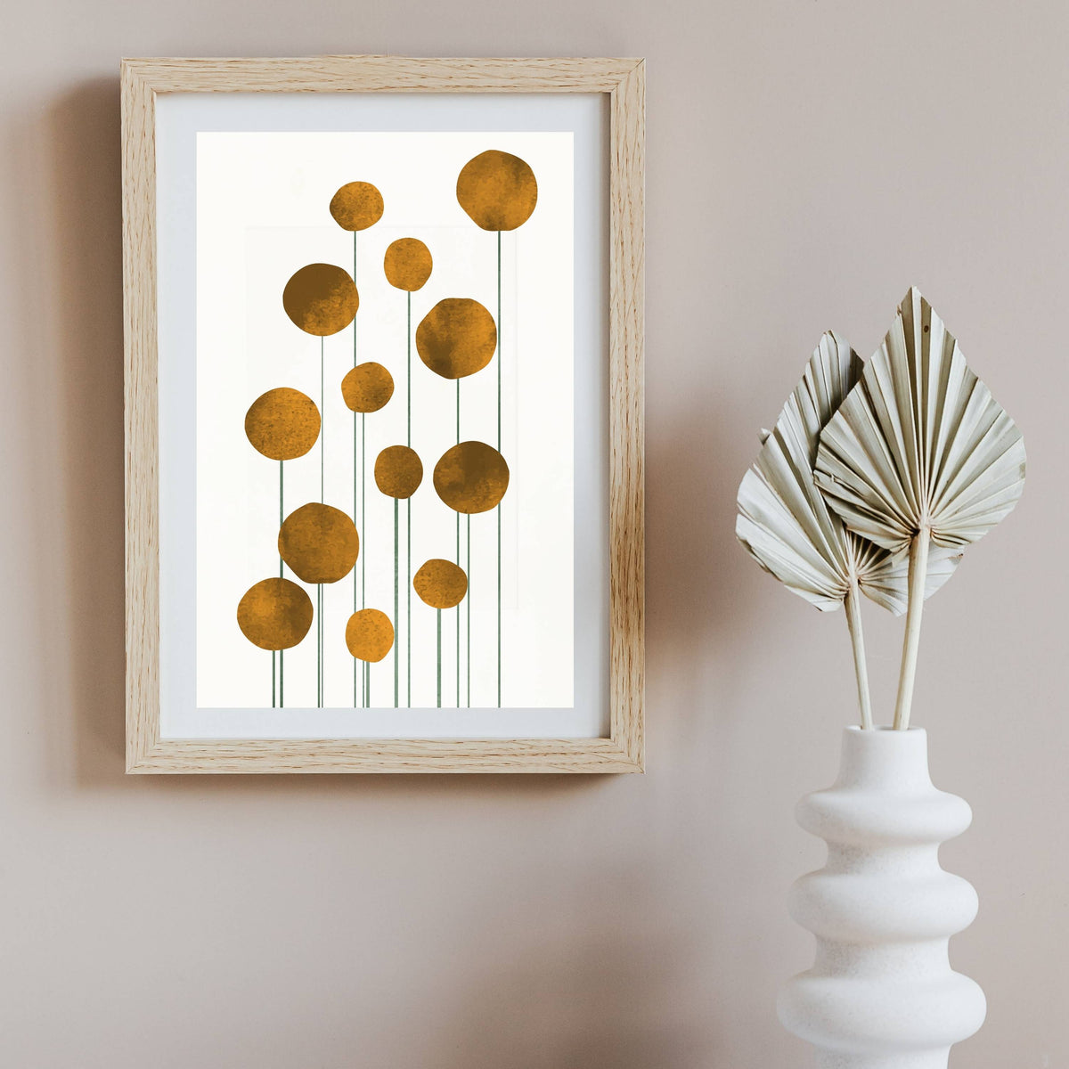 Laurelwood Curve Floral Wall Art Print — gallery image 4