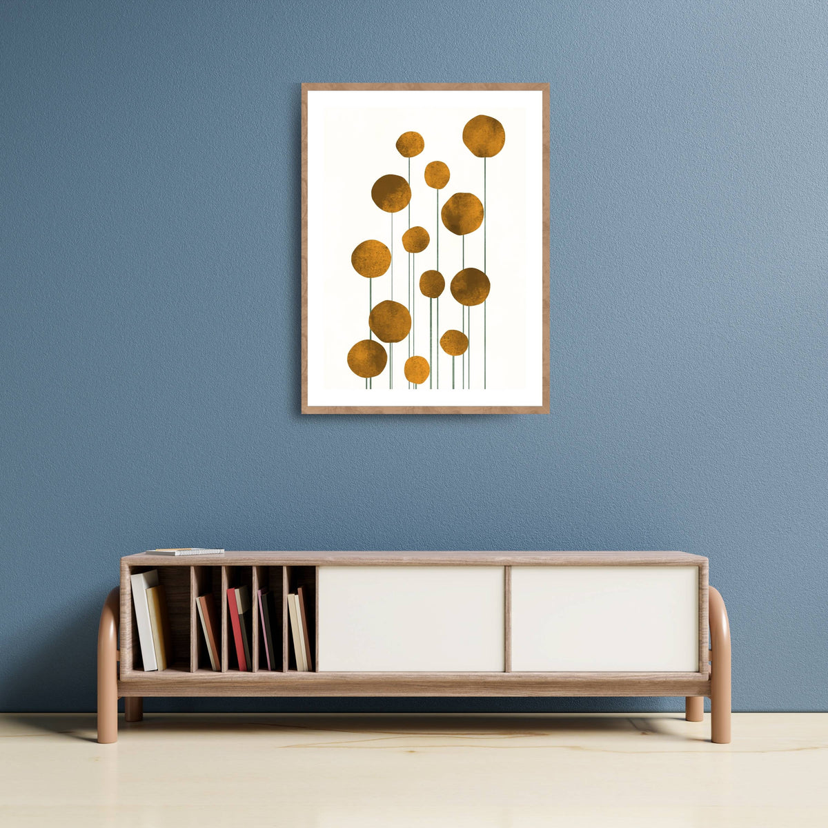 Laurelwood Curve Floral Wall Art Print — gallery image 13