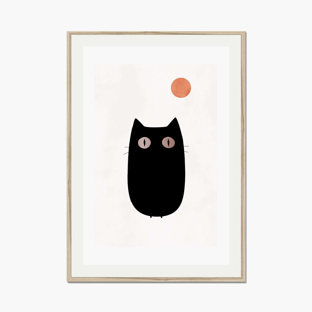 Brookfield Curve Cat Wall Art Print — gallery image 1