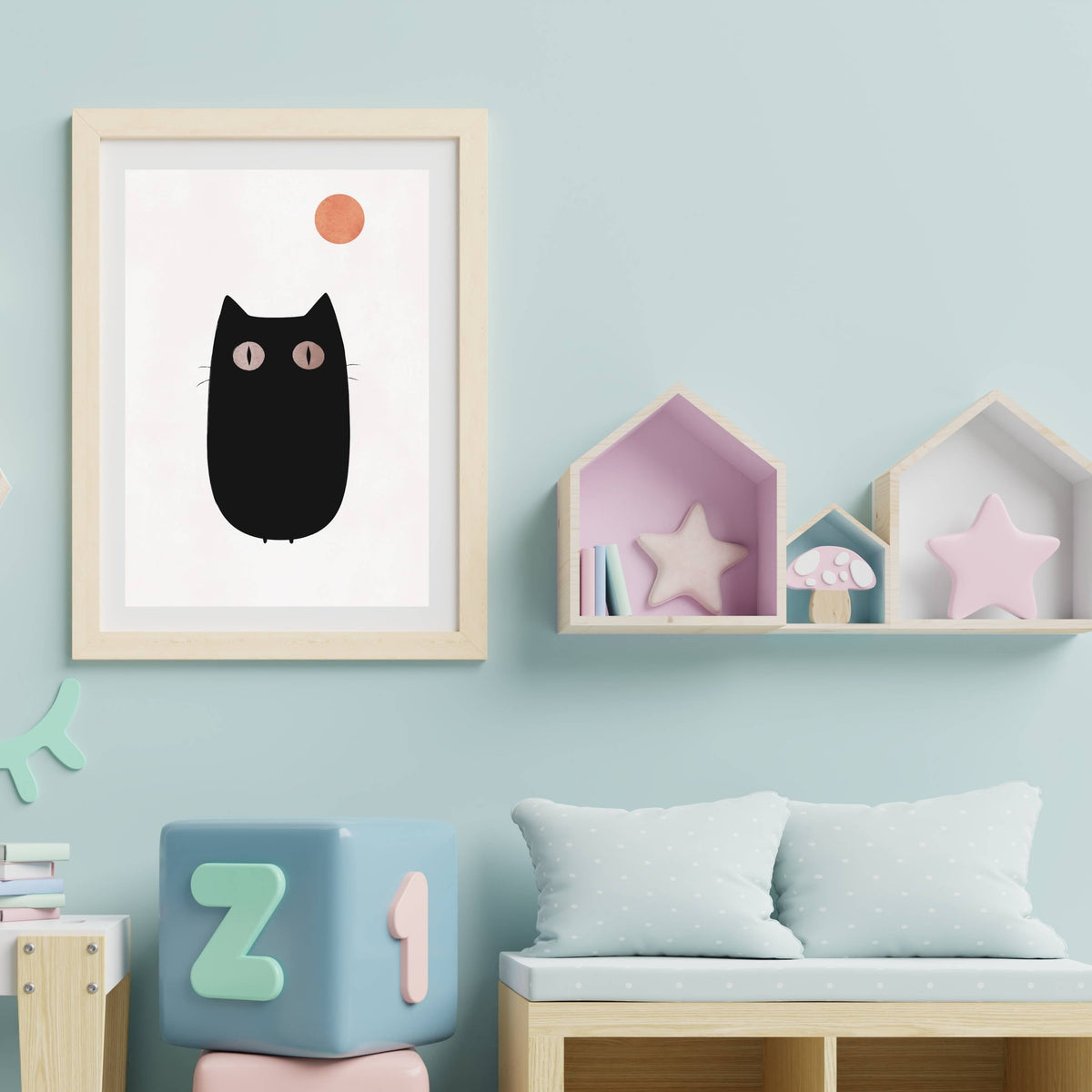 Brookfield Curve Cat Wall Art Print — gallery image 14