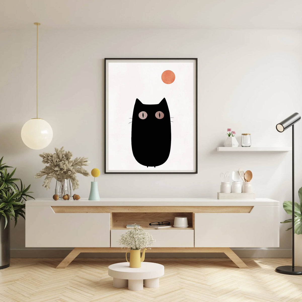 Brookfield Curve Cat Wall Art Print — gallery image 13