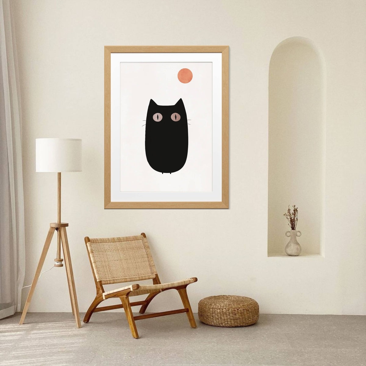 Brookfield Curve Cat Wall Art Print — gallery image 11