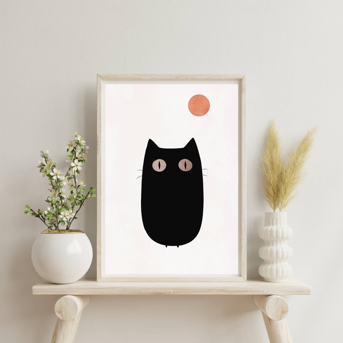 Brookfield Curve Cat Wall Art Print — gallery image 2