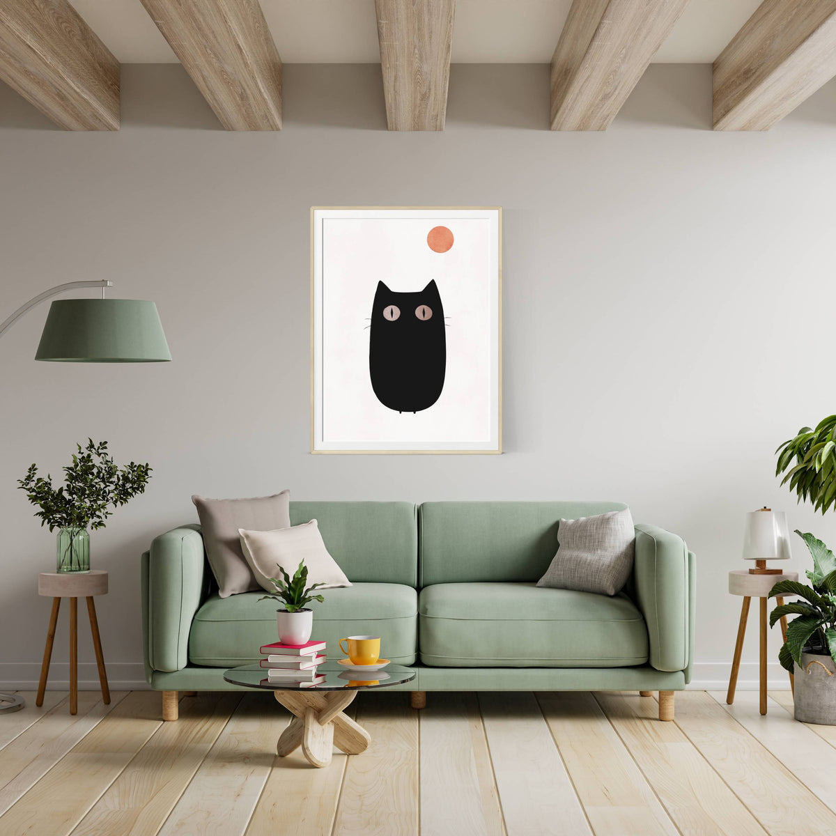 Brookfield Curve Cat Wall Art Print — gallery image 12