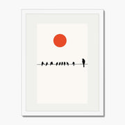 Alderwood Curve Bird Wall Art Print — gallery image 1