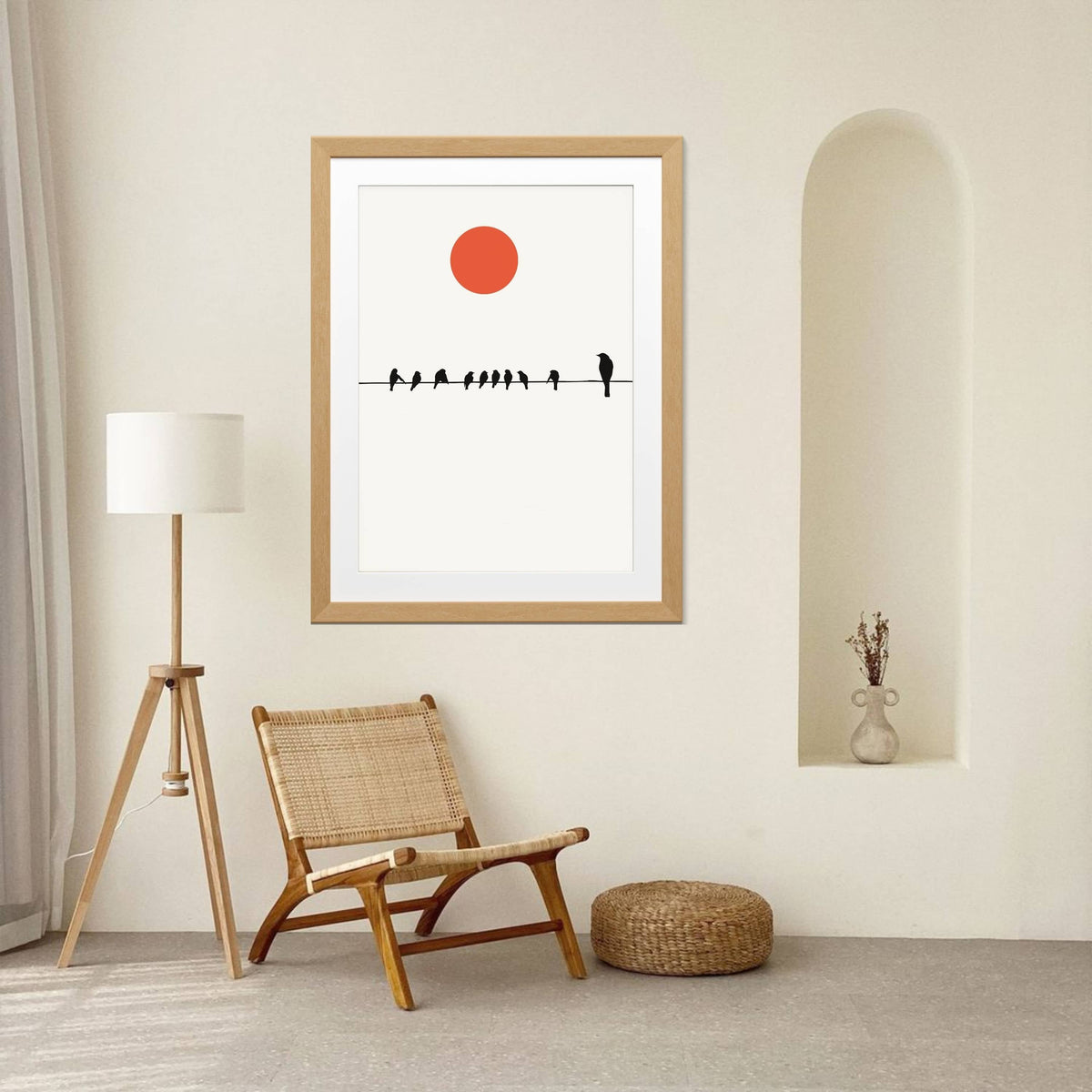 Alderwood Curve Bird Wall Art Print — gallery image 4