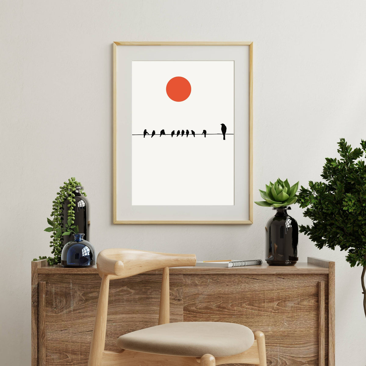 Alderwood Curve Bird Wall Art Print — gallery image 10