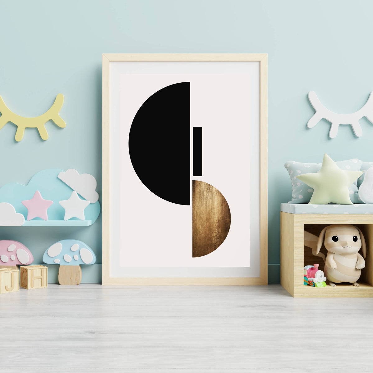 
Briarley Curve Geometric Wall Art Print — photo 15