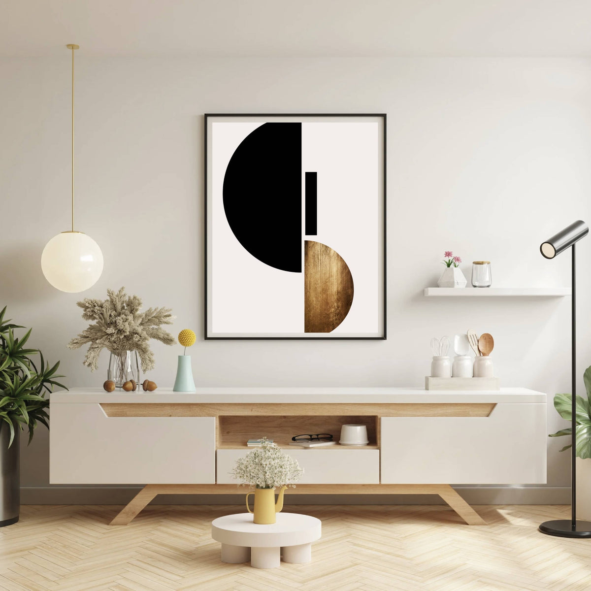 
Briarley Curve Geometric Wall Art Print — photo 5