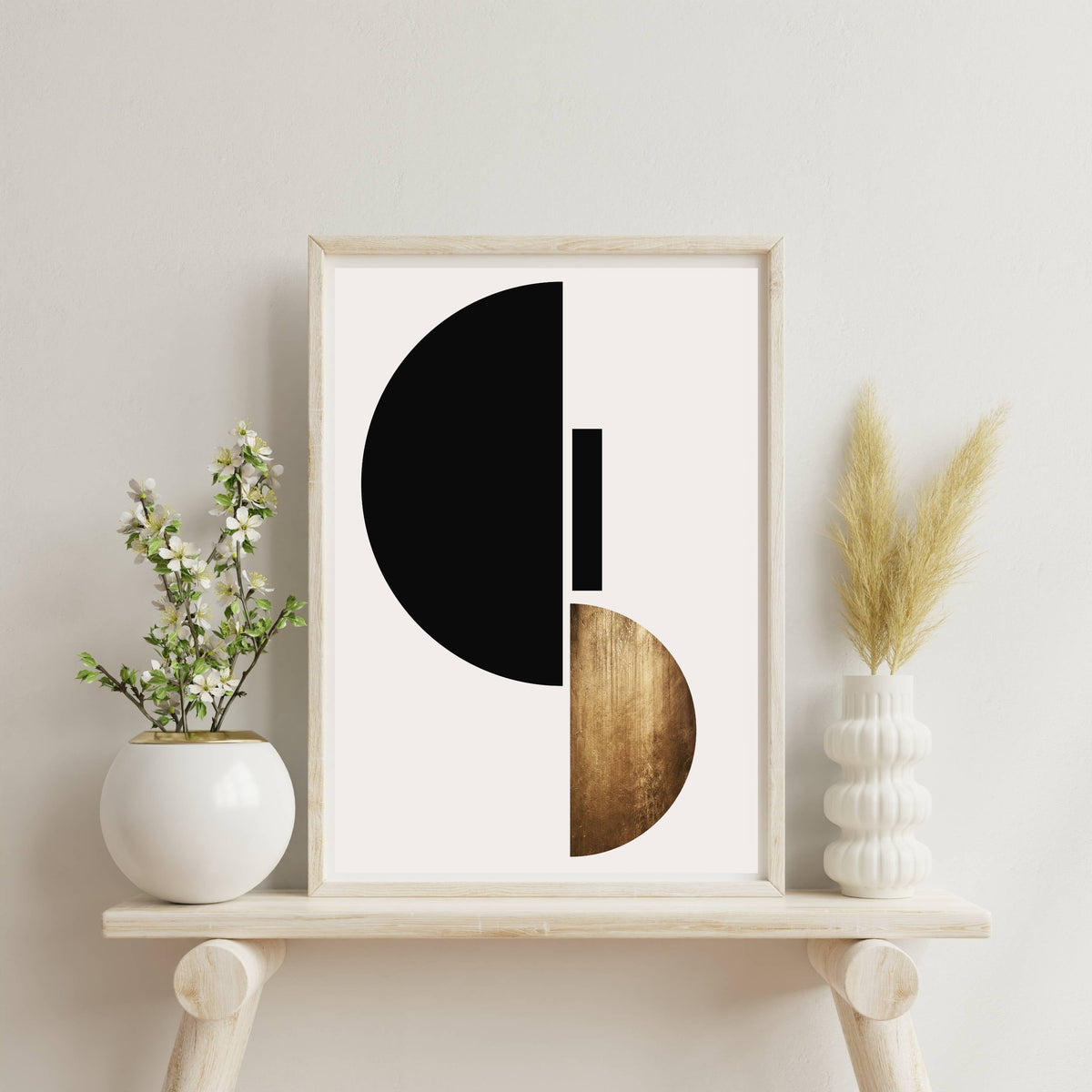 
Briarley Curve Geometric Wall Art Print — photo 2