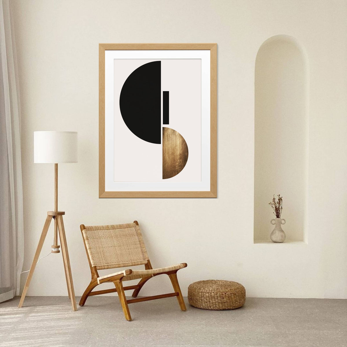 
Briarley Curve Geometric Wall Art Print — photo 3