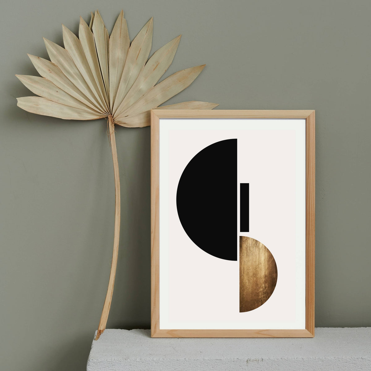 
Briarley Curve Geometric Wall Art Print — photo 7