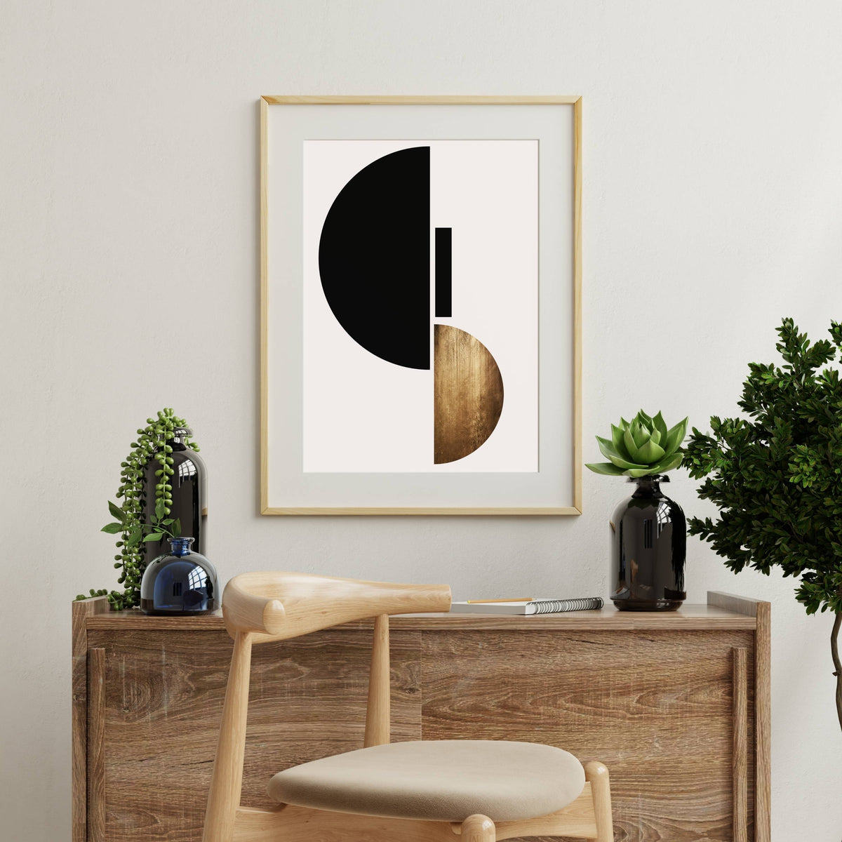 
Briarley Curve Geometric Wall Art Print — photo 11