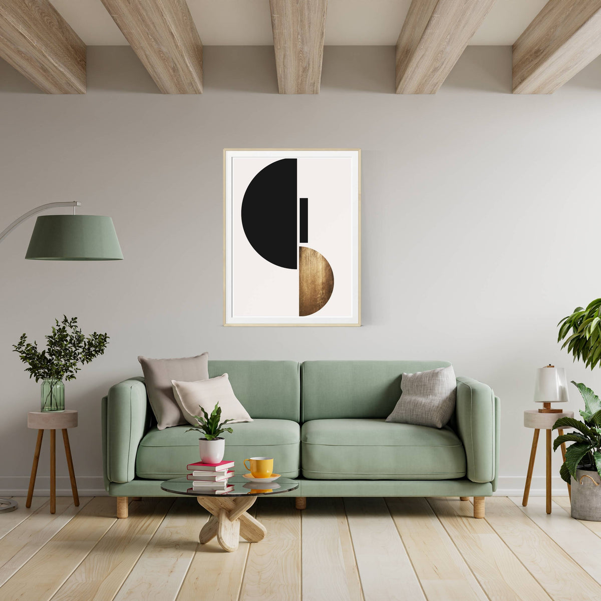 
Briarley Curve Geometric Wall Art Print — photo 13