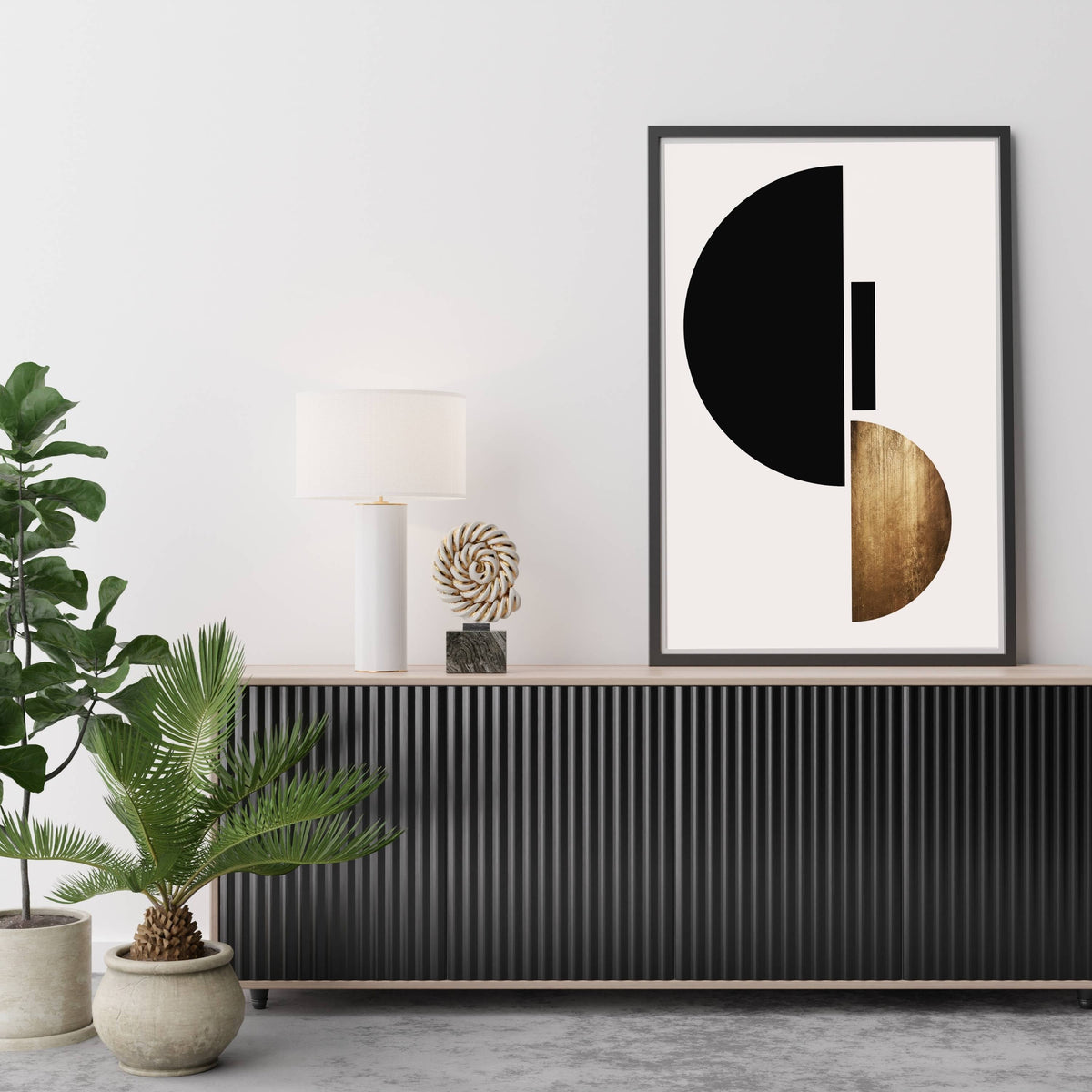 
Briarley Curve Geometric Wall Art Print — photo 12