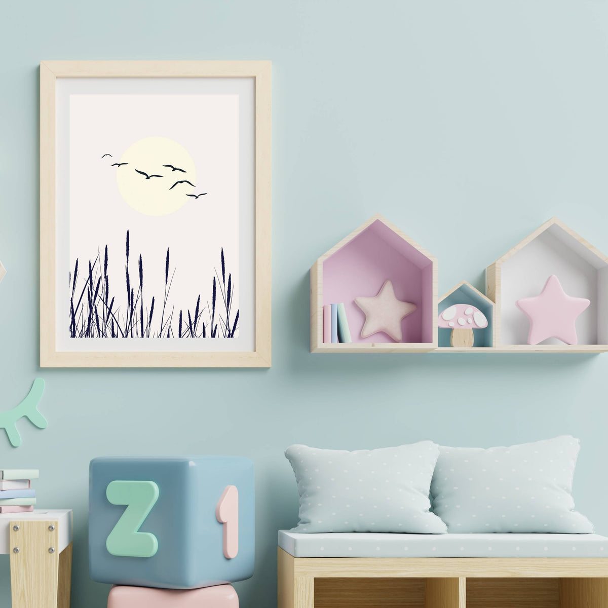Cranford Curve Bird Wall Art Print — gallery image 17