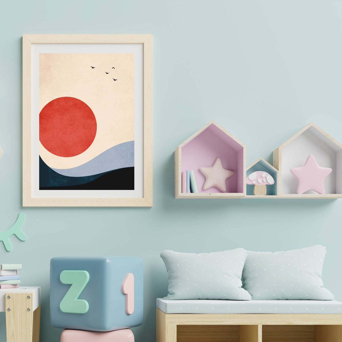Fernwood Curve Bird Wall Art Print — gallery image 18