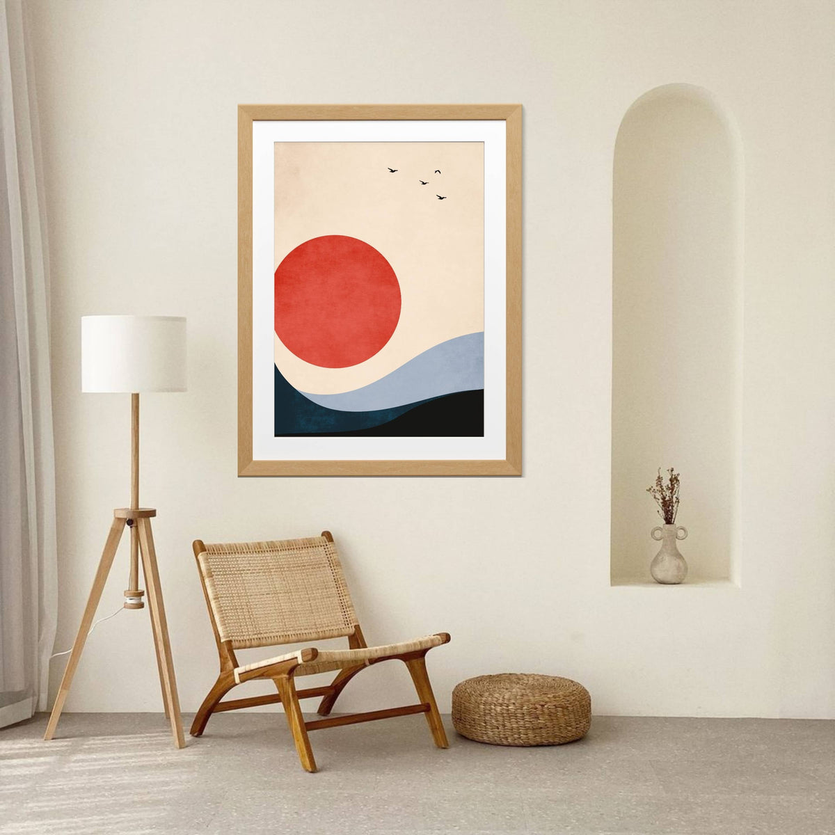 Fernwood Curve Bird Wall Art Print — gallery image 12
