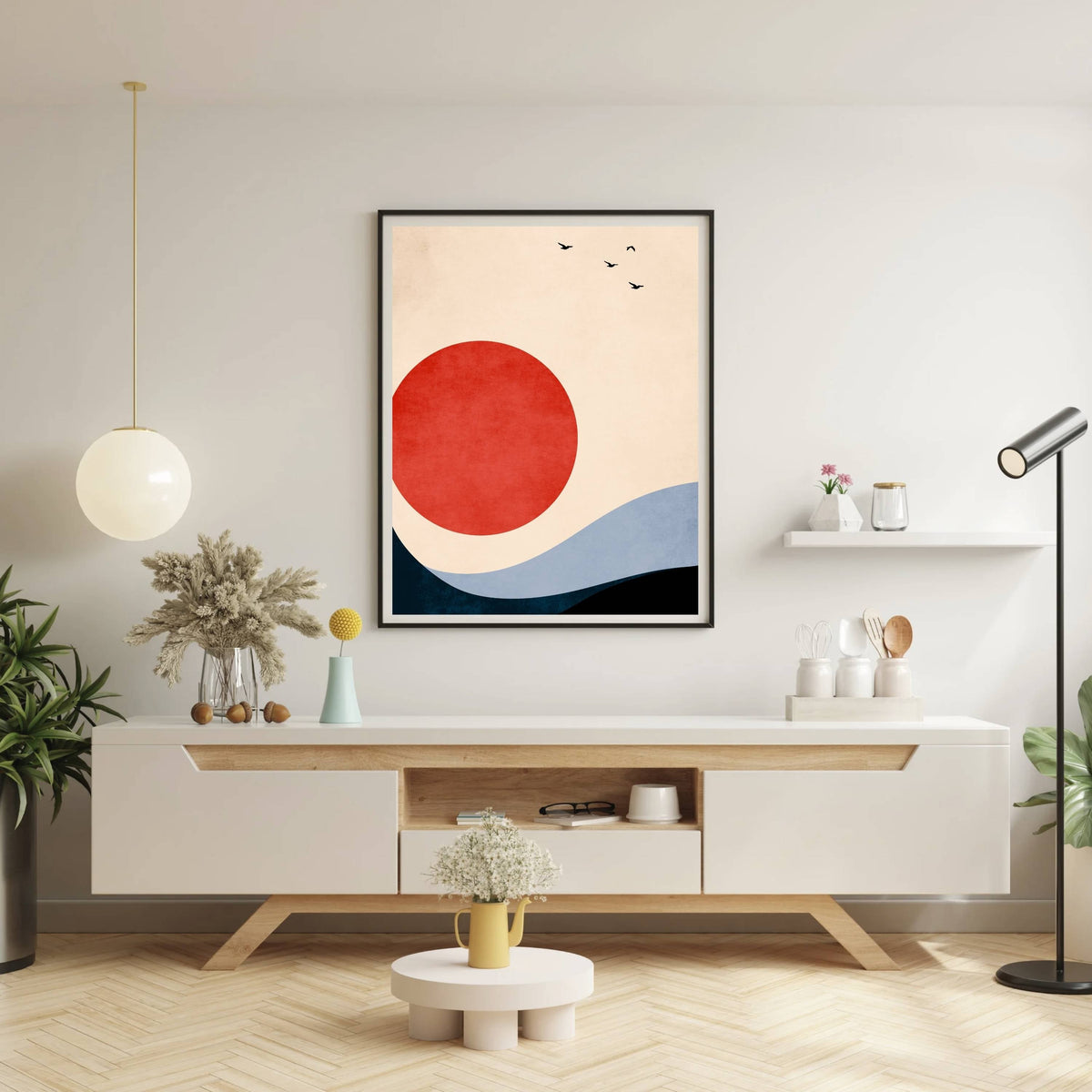 Fernwood Curve Bird Wall Art Print — gallery image 11