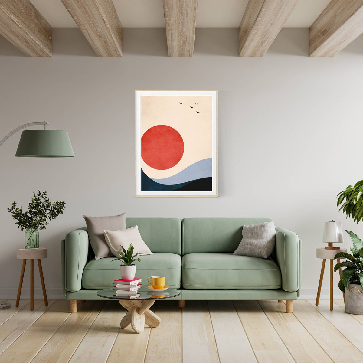 Fernwood Curve Bird Wall Art Print — gallery image 14