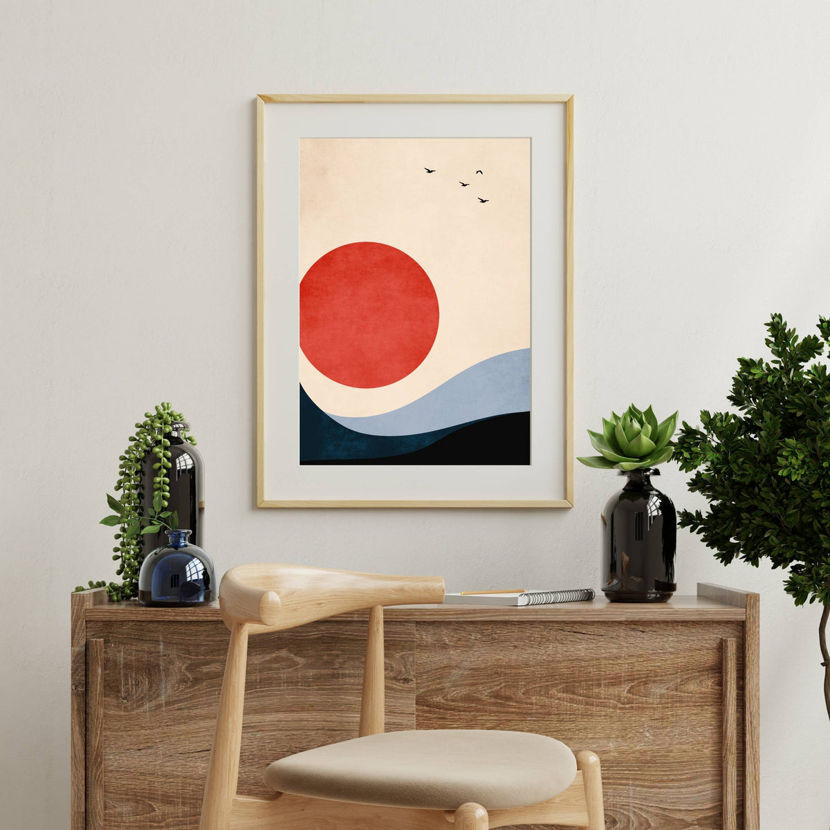 Fernwood Curve Bird Wall Art Print — gallery image 7