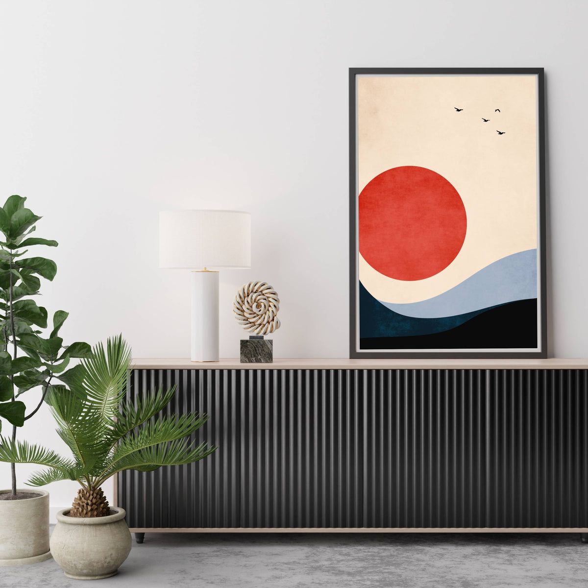 Fernwood Curve Bird Wall Art Print — gallery image 10